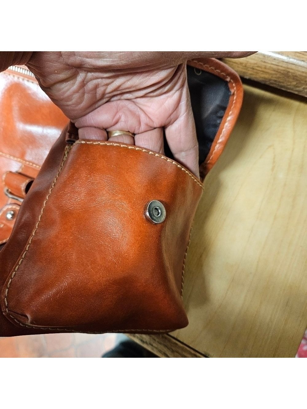 Aldo Caramel Hobo Shoulder Bag - Picture 5 of 14